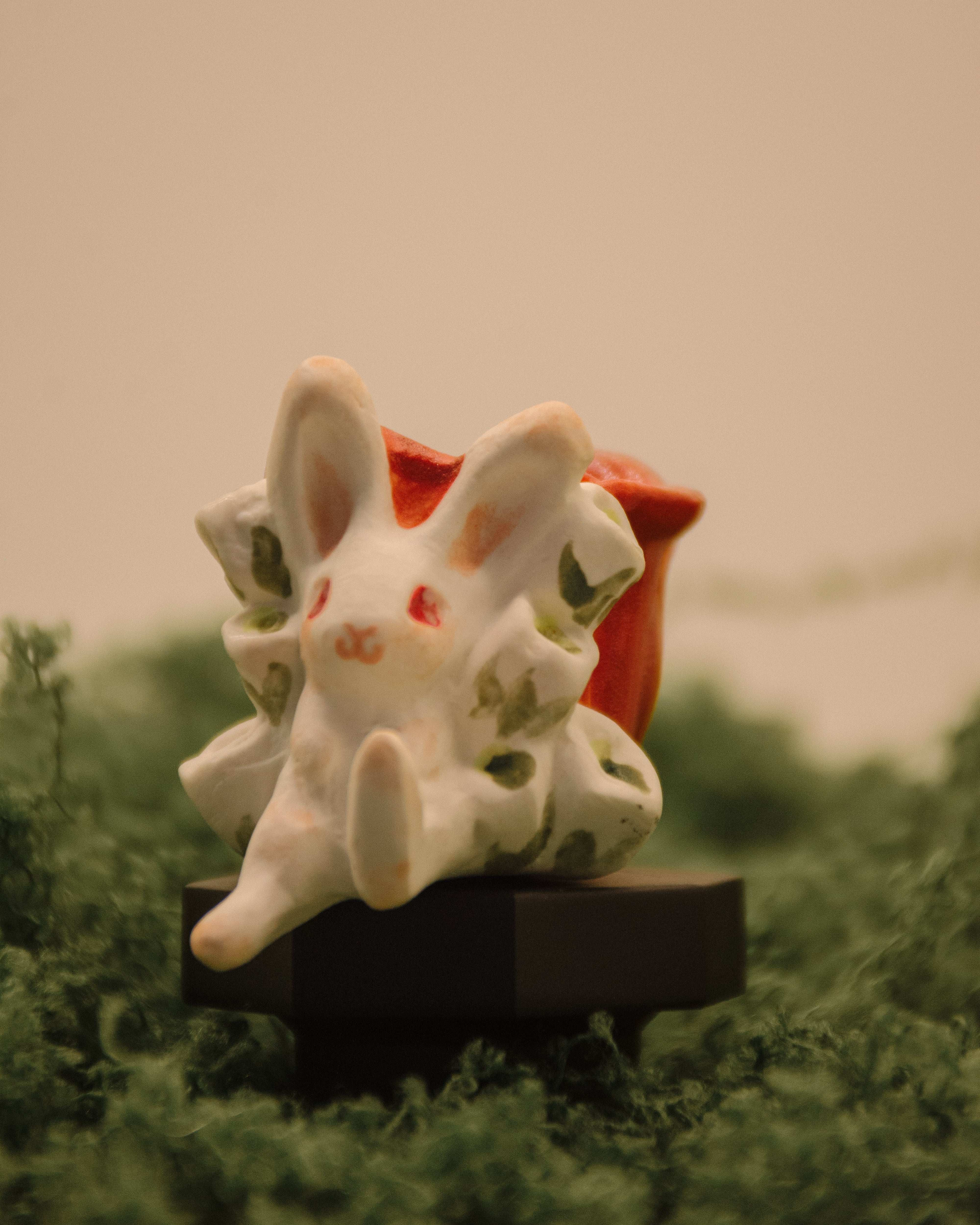Cathy The Rabbit LIMITED - Ceramic Rabbit Cathy on Cap, VALE Edition – AINLA
